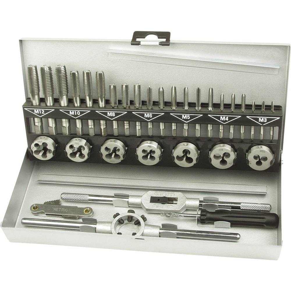 Coffret tarauds et filières M53250-B Brüder Mannesmann 32 outils pour filetage métal