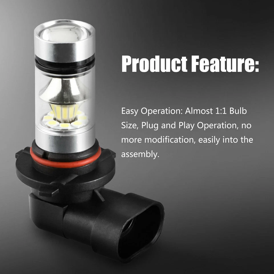 Kit de faros antiniebla LED blancos para Toyota Avalon sedán 4 puertas 2000-2007 Foto 2 de 4