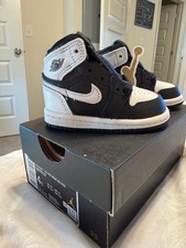 Taglia 4C - Jordan 1 Retro OG High (TD) nero bianco taglia 4c nuovo senza difetti