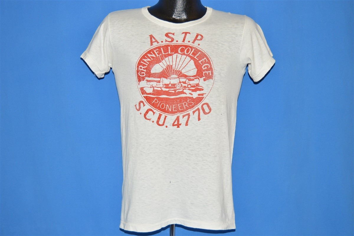 vintage 40s GRINNELL COLLEGE ASTP ARMY SPECIALIZED TRAINING PROGRAM t-shirt S image 2