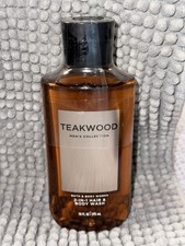 Bath  Body Works Men's Collection 2-in-1 Hair  Body Wash TEAKWOOD 10 oz New