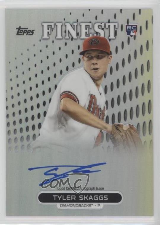 2013 Topps Finest Rookie Refractor Tyler Skaggs #RA-TS Auto RC 2y5