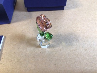 Swarovski Crystal Happy Flowers Heart Flower Pink 842858 New W