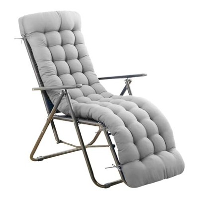 Lounge Chair Cushion 67 x 19 Inch, Outdoor Chaise Lounge 67x19x4 inch Gray