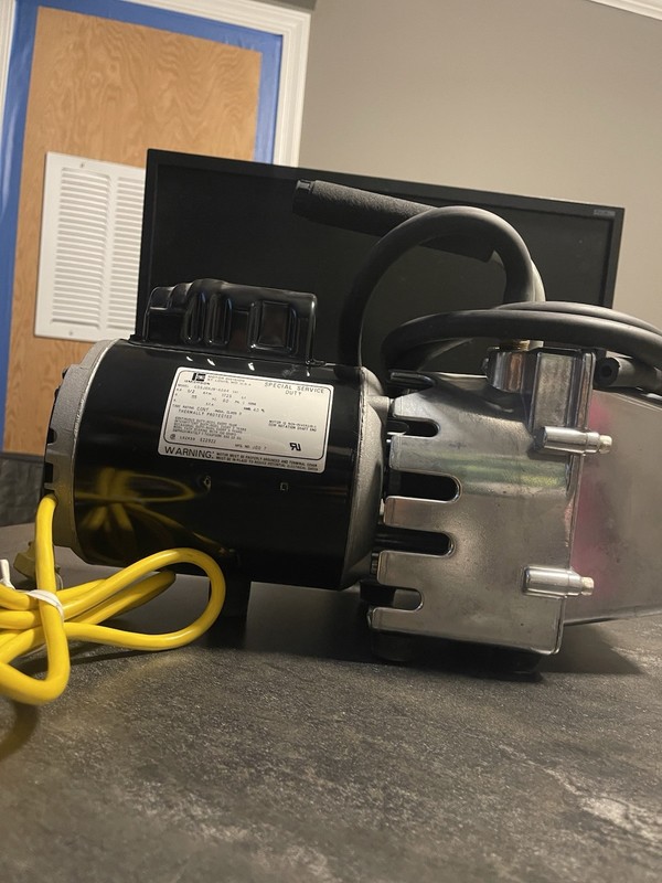 Emerson C55JXHJW-4084 1/2 HP 115V Single Phase AC Induction Motor 1725 RPM 60Hz