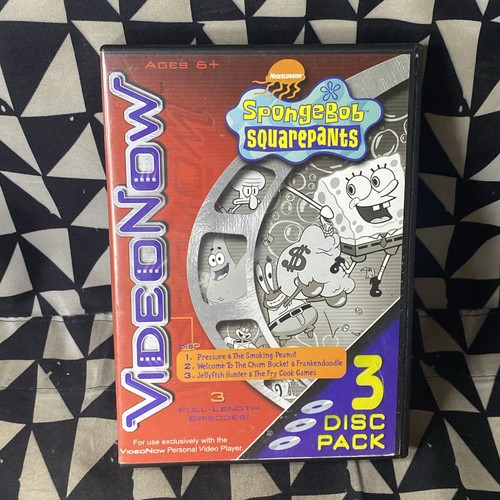 Video Now Spongebob Squarepants 2 Disc Pack Full Length Episodes Disk VideoNow