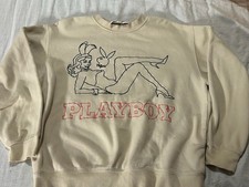 Playboy Cream PacSun Sweatshirt. Medium