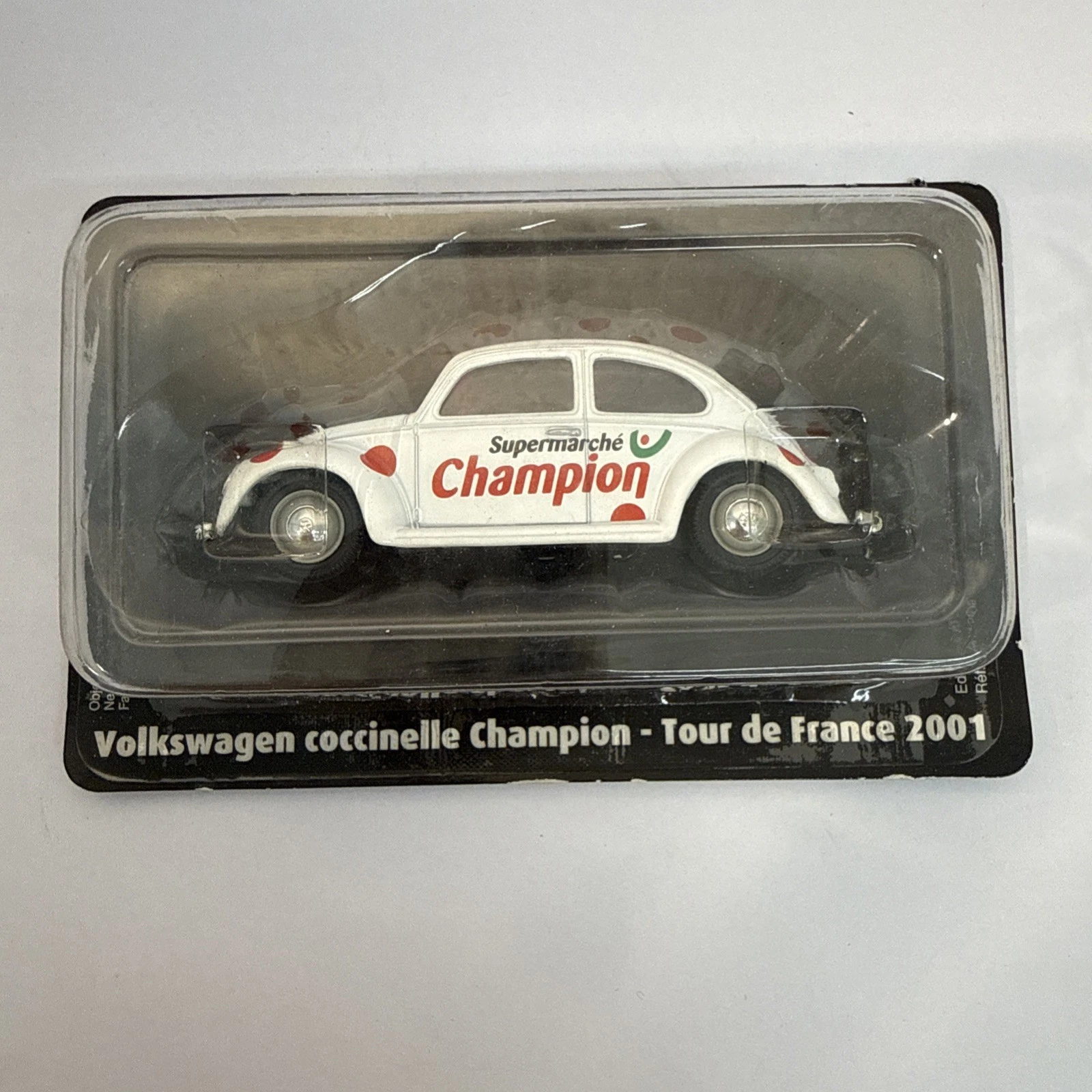 Voiture Volkswagen Coccinelle Champion Tour De France 2001 Échelle 1/43