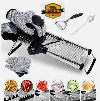 Adjustable Stainless Steel Mandoline Slicer   Kitchen Vegetable Cutter