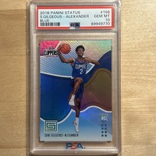 2018 PANINI STATUS #156 SHAI GILGEOUS-ALEXANDER ROOKIE RC PSA 10