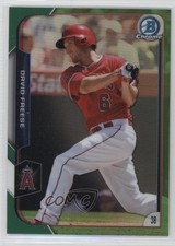 2015 Bowman Chrome Green Refractor 22/99 David Freese #47 dk9