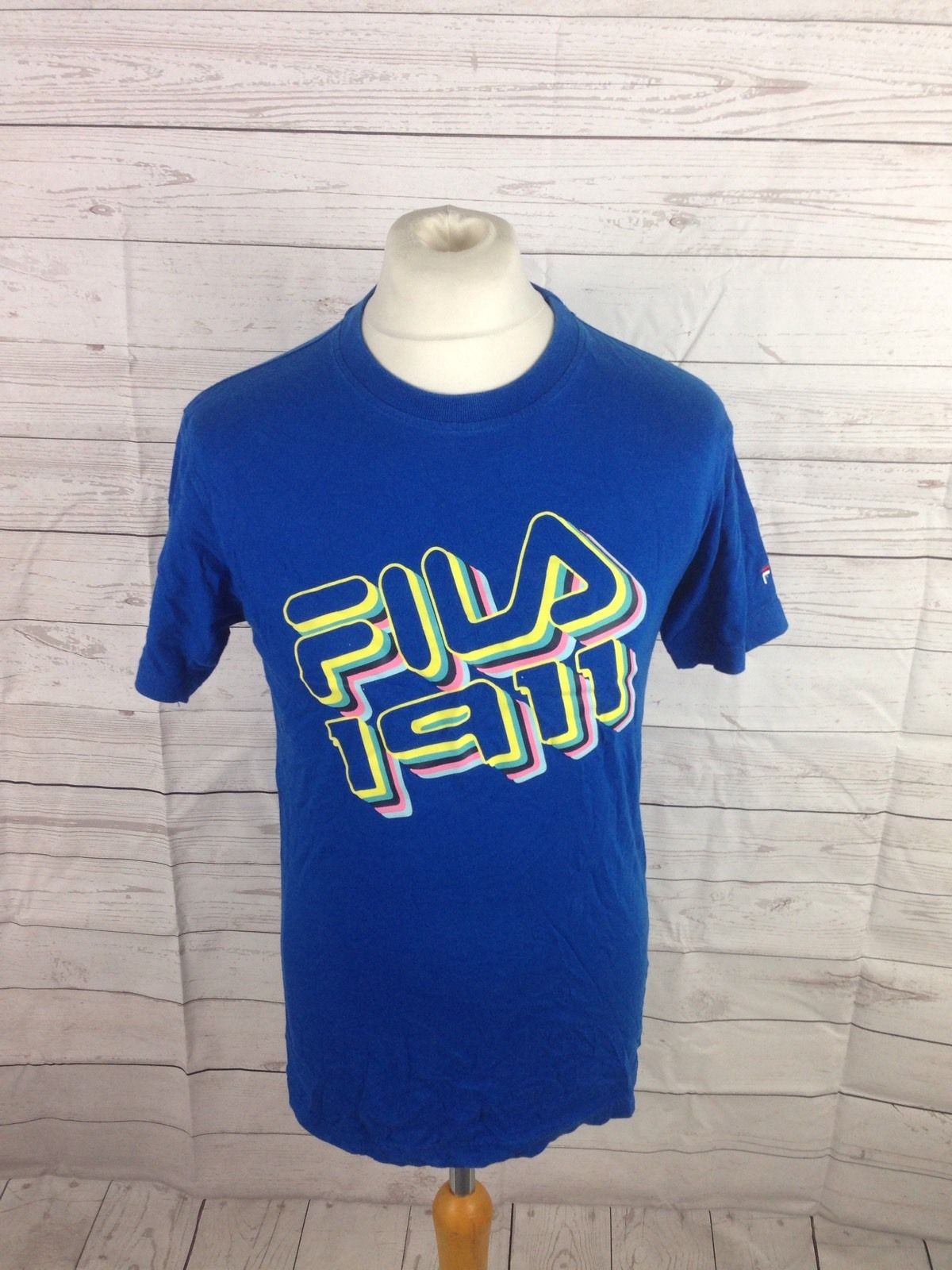 T Shirt Uomo FILA Medium Blu Ottime condizioni