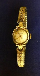 Vintage Bulova Ladies Cocktail 10K G/F Watch Original Band Works Fine L.A,CA p/u