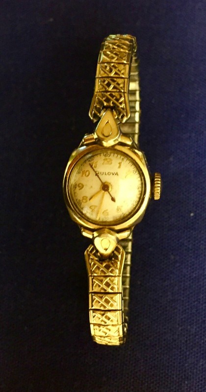 Vintage Bulova Ladies Cocktail 10K G/F Watch Original Band Works Fine L.A,CA p/u