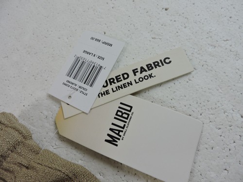 Malibu by Drill Clothing Co. Herren XL The Linen Look Mandel Struktur Shorts Neu - Bild 8 von 11