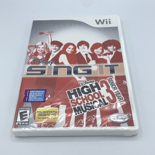 Disney Sing It: High School Musical 3 - Senior Year (Nintendo Wii, 2009) Sealed