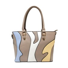 Boutique Multi-colour Woman Girl Faux Leather Medium Tote Shoulder handbag