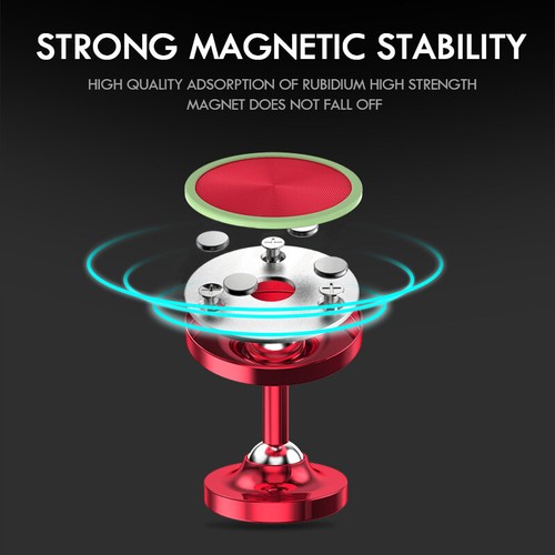 360° Universal Magnetic Car Phone Holder Dashboard Mount Stand For Cellphone GPS - Picture 11 of 22