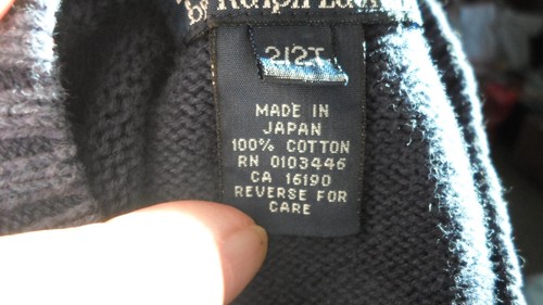 toddler-POLO Ralph Lauren vest and 2 T- 100% cotton- made in Japan-Navy blue - Picture 4 of 5