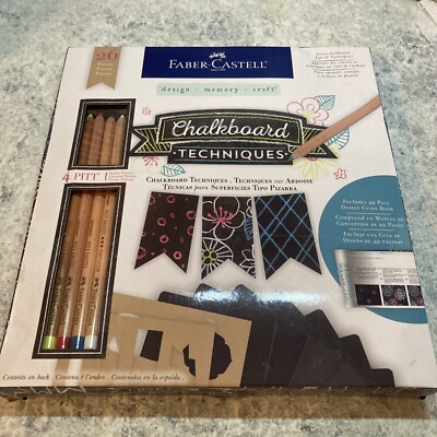 Faber-Castell Chalkboard Techniques 26 Piece Kit New