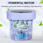 6.5L Mini Portable Washing Machine Underwear Washing Foldable Washer Spin Dryer