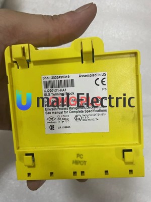 Emerson DELTA V KJ2201X1-HA1 SLS Terminal Block PN 12P3322X022 Rev D Made in USA