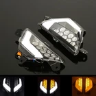 for KAWASAKI NINJA ZX6R 1000 400 300 650 Front LED Turn Signal Lights Indicator