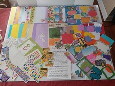 Large Lot Of Scrapbooking Travel / Birthday Paper, Cutouts And Stickers