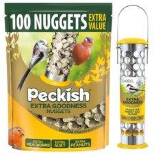 Image of Peckish Extra Goodness Nuggets Pouch High Protein Balls Bird Food Feeder