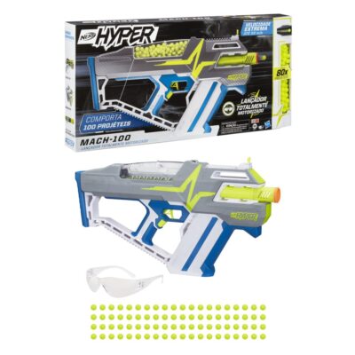 Nerf E8911190 SMG HyperMach-100   Motorisierter Launcher   80 x Hyper   33 mps, 