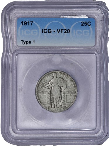 P*I様 【中古】24-25 S1LVERRAT1OOPerformanceSt 1927-S 25C Standing Liberty Quarter Dollar in VF+ Condition