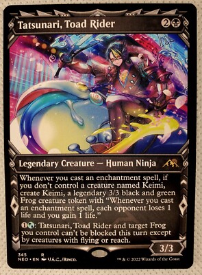 MtG Tatsunari, Toad Rider - Showcase - NEO # 345 (Rare) - Neon