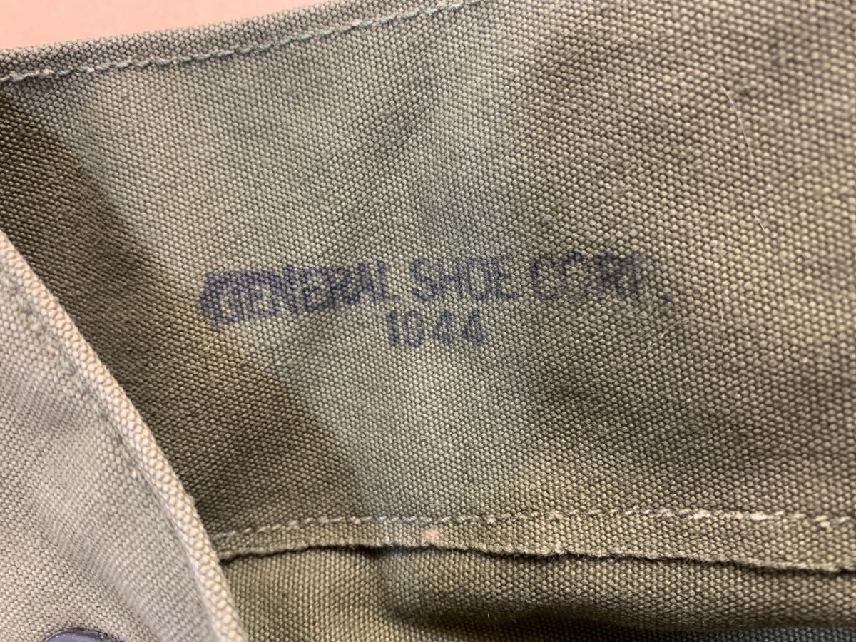 Vintage WWII 1940s Army Military Stencil Duffel Bag Case Canvas