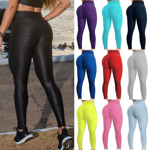 Womens Gym Leggings Anti-Cellulite HIgh 