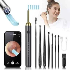 Ear Wax Removal - Wireless WiFi Visual Rechargeable Ear Cleaner, Hassle-Free Ins