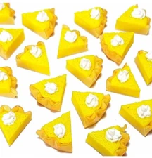 Barbi Dollhouse Miniature Food Mini Pies Lemon Slices Fruit Pastry Lot 👻🧲 6pc