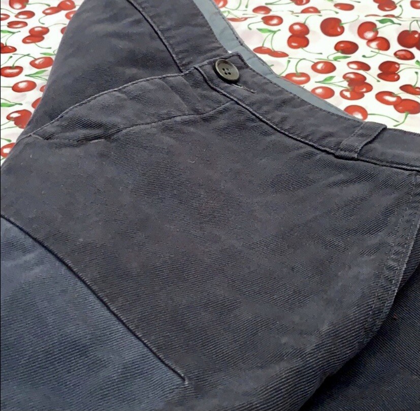 James Perse Blue Patchwork Crops - image 7