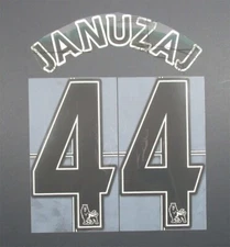 2007 - 2013 OFFICIAL SPORTING ID LEXTRA JANUZAJ 44 PLAYER SIZE BLACK NAMESET
