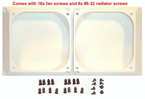 Radiateur 240 mm + 2 ventilateurs 140 mm vers 2 emplacements de ventilateur 140 mm support de montage mod - Photo 8/10