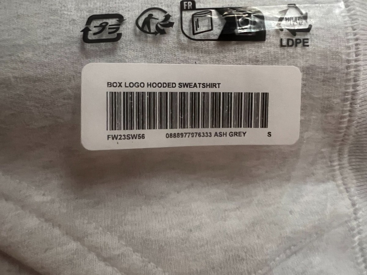 AUTHENTIC Supreme Box Logo Hooded Sweatshirt FW23 Ash Grey & Camo