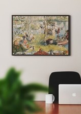 Carl Larsson: Crayfishing. Fine Art Giclee Museum Luxury Gift Print