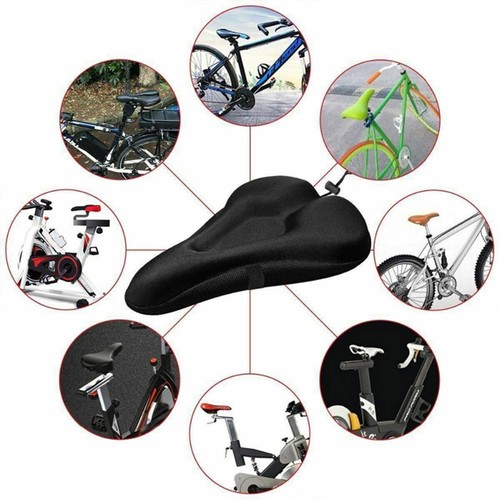 Sillín de bicicleta 3D gel funda de sillín sillín de ejercicio manta de sillín asiento de bicicleta cubierta de gel - Imagen 6 de 14