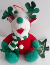 STUFFINS LUMPY'S BEAN BAG GANG JOLLY RED REINDEER PLUSH ORNAMENT NWT