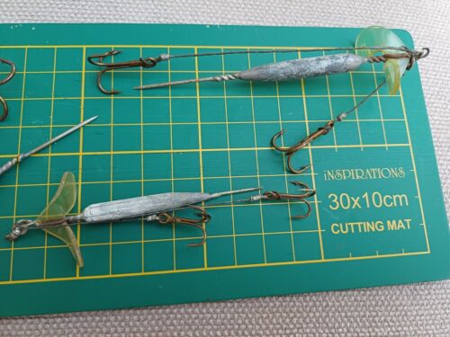 5 VINTAGE HARDY STAMPED, LEADED DEAD BAIT SPINNERS - Picture 4 of 17