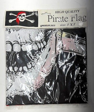 NEW FACTORY SEALED - American Gift Corp. - Pirate Flag - 3' x 5' - Halloween