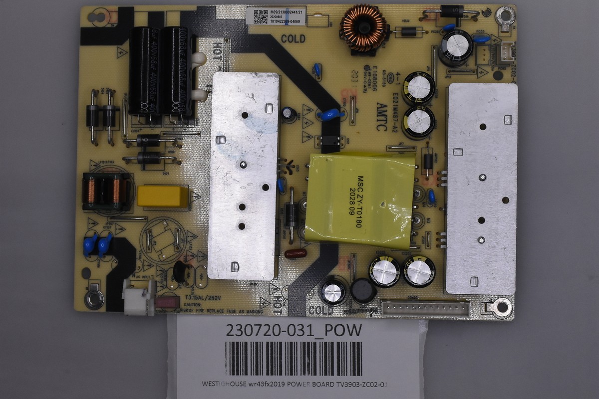 東芝　ＶＥＲ93ＷＳ　Ｗ900 WESTIGHOUSE WR43FX2019 POWER BOARD TV3903-ZC02-01 | eBay