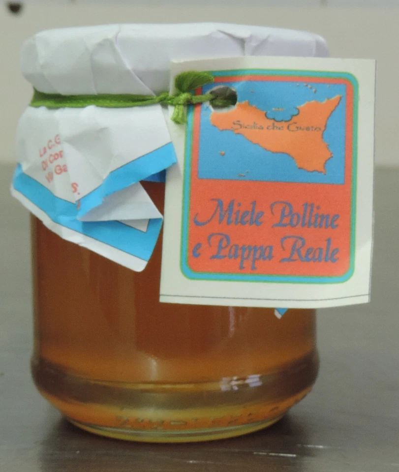 GIOIELLI DI SICILIA Miele Polline e pappa reale Sicilia che gusto 500 g