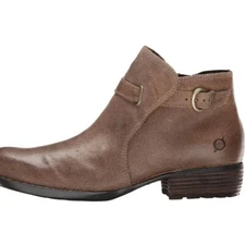 Born Women Sylvia Leather Moto Boho Ankle Boots shoes sz 6M