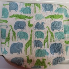 Land Of Nod Without A Peep Changing Pad Cover 35.5 X 16