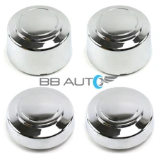 NEW 94-08 FORD F250 F350 VAN E150 E250 E350 2WD CHROME 16" WHEEL CENTER CAPS SET